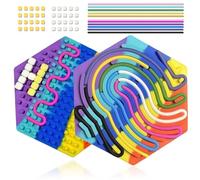 Echehi Giochi Sensoriale a Doppia Faccia in Silicone, Adatto a Bambini e Adulti per Alleviare Stress, Ansia e ADHD. Diamante