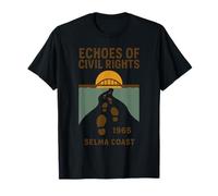 Echi di Diritti Civili Camicia Retro Selma 1965 Marzo Alabama Maglietta