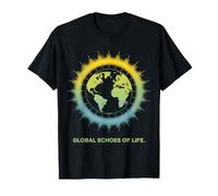 Echi globali della Vita Soundwave Earth Design Maglietta