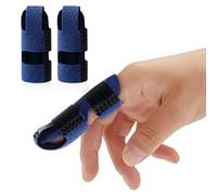 Echify Stecche per Dita Aggiornate - 2 Pezzi Tutore per Dito Supporti per Dita a Copertura Totale Stecca per Dito Grilletto Supporto per Dita per Artrite & Immobilizzazione Delle Nocche Rotte