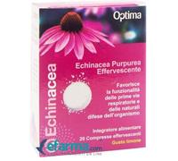 Echinacea - Optima Optima Echinacea Purpurea Effervescente Integratore Benessere Vie Respiratorie 20 Compresse