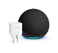 Echo Dot (5ª generazione, modello 2022) | Antracite + Meross Matter Presa Smart, compatibile con Alexa - Kit di base per Casa Intelligente