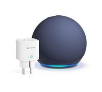 Echo Dot (5ª generazione, modello 2022) | Blu notte + Meross Matter Presa Smart, compatibile con Alexa - Kit di base per Casa Intelligente