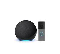Echo Dot (Ultimo modello), Antracite + Ring Videocitofono a batteria (Battery Video Doorbell) (ultimo modello), Grigio screziato