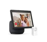 Echo Show 10 (3ª generazione), Antracite + Amazon Smart Plug (presa intelligente con connettività Wi-Fi), compatibile con Alexa - Kit di base per Casa Intelligente
