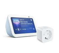 Echo Show 5 (Ultimo modello) | Azzurro + WiZ Presa intelligente, compatibile con Alexa - Kit di base per Casa Intelligente