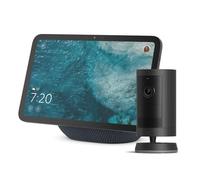 Echo Show 8, Display HD 8,7" colori vivaci, audio spaziale e Alexa, Grafite e Ring Videocamera esterna Plus batteria, Video 2K grandangolare