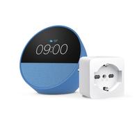 Echo Spot | Blu + TP-Link Tapo Presa intelligente, compatibile con Alexa - Kit di base per Casa Intelligente