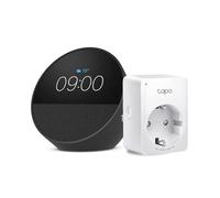 Echo Spot | Nero + TP-Link Tapo Presa intelligente, compatibile con Alexa - Kit di base per Casa Intelligente