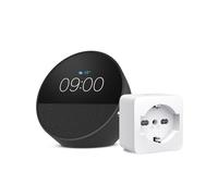 Echo Spot | Nero + TP-Link Tapo Presa intelligente, compatibile con Alexa - Kit di base per Casa Intelligente