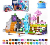 ECHOBUY Costruzioni Magnetiche per Bambini 150 Pezzi Blocchi Magnetici, Cubi Magnetici Giochi per Bambini Montessori3 4 5 6 7 8 9 10 Anni Regali di Compleanno Natale