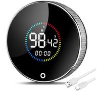 ECHOBUY Timer da Cucina Schermo a Colori a LED Timer Digitale 3 modalità di Volume Tempo VisualizzabileTimer Cucina Magnetico Cronometrare e Conto Alla Rovescia per Cucinare Esercizio Apprendimento