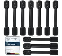ECHOCUBE 10 pezzi Bambino Chiusure di Sicurezza, Regolabile Bambino Serrature di Sicurezza con Adesivo 3M, Bambini Blocco di Sicurezza per Armadi, Cassetti, Frigorifero Non Necessario Trapano (Nero)