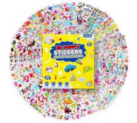 ECHOCUBE 3D Puffy Stickers - Adesivi riutilizzabili con motivi di unicorni, dinosauri e numeri, 50 fogli di decorazioni per riempire le borse delle feste per bambini, regali e artigianato