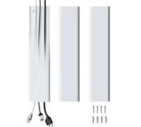 ECHOGEAR Nasconduttore TV per TV a parete - Kit di gestione dei cavi personalizzabile da 48 pollici nasconde 6+ cavi - La copertura del cavo si installa in pochi minuti con il cacciavite - Made in