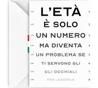 EchoPrints Biglietto Auguri Compleanno Divertente Donna Uomo - Oculista
