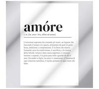 EchoPrints Poster da Parete Vocabolario Dizionario Amore A3-100% Made in Italy - Decorazione Camera Cucina Casa e Ufficio - Stampa Digitale Alta Qualità (No Cornice)