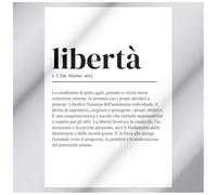 EchoPrints Poster da Parete Vocabolario Dizionario Libertà A2-100% Made in Italy - Decorazione Camera Cucina Casa e Ufficio - Stampa Digitale Alta Qualità (No Cornice)