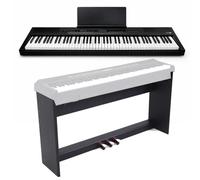 Echord SP20 BLK Piano Digit 88T Pesati Nero + WS10 Supporto in legno tre pedali