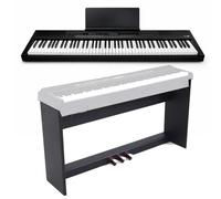 Echord SP20 BLK Piano Digit 88T Pesati Nero + WS10 Supporto in legno tre pedali