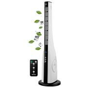 Echos® Ventilatore a torre, silenzioso, con raffreddamento e telecomando, a risparmio energetico, 3 modalità, oscillazione, timer da 15 ore, moderno display touch a LED, 90 cm, per camera da letto e