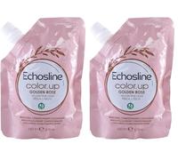 Echosline | Color Up Golden Rose - Maschera Colorante per capelli Pesca - 150 ML (Confezione da 2)