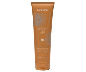 Echosline Keratin Veg Maschera Ristrutturante Intensiva per Capelli Colorati 300 ml