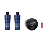 Echosline Seliar Kit Capelli Keraterm - Shampoo 2x300ml + Maschera 300ml + Fiala Struttura in OMAGGIO - Nutre, Idrata - Senza SLES, SLS e Profumo - Per Capelli Lisci e Crespi - Hair Care