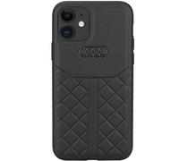 Audi Genuine AU-TPUPCIP12P-Q8/D1-BK - Custodia rigida in pelle per iPhone 12/12 Pro 6.1", colore: Nero