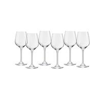 ECHTWERK bicchieri da vino bianchi, set di 6, 388 ml - bicchieri da vino a bulbo, calici da vino, apertura stretta e steli lunghi, lavabili in lavastoviglie, 21,5 x 8,3 cm