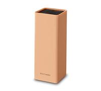 ECHTWERK EW-MB-0165 EW-MB-0165-Blocco portacoltelli Universale Square con Inserto in setole, Colore: Rosa Salmone, Plastica