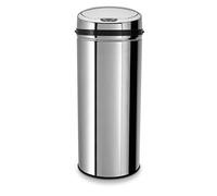 ECHTWERK Cestino, cestino con sensore, cestino touchless, cestino elettrico, sensore di movimento infrarosso, corpo in acciaio inox, capacità 42 litri, INOX
