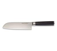 ECHTWERK Coltello Damasco, coltello Santoku, coltello giapponese, coltello da cuoco, coltello da cucina, lama affilata per tagli precisi di carne e pesce, lunghezza lama circa 18cm