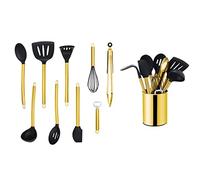 Echtwerk EW-KS-1002G Utensili da Cucina, 10 Pezzi, in Acciaio Inossidabile, Oro