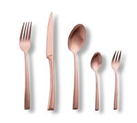 ECHTWERK Posate Avelino, Edizione Bronzo, 20 pezzi, posate per 4 persone, acciaio inossidabile 18/10, finitura satinata, set di posate, per la tavola, decorazioni per la tavola per matrimoni