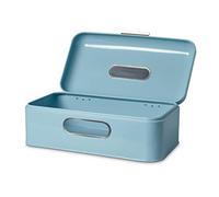 ECHTWERK Retro-Brotkasten aus Metall mit Sichtfenster-Hellblau lattina per Il Pane retrò, Azzurro, Grande