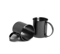 Echtwerk Set di 2 bicchieri inox rivestiti rame – Infrangibili 1000 ml – Edizione nera