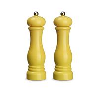 ECHTWERK Set di 2 macinaspezie in plastica ABS di alta qualità, macinino in ceramica, macinino manuale, ideale per spezie come pepe, sale e peperoncino, giallo 21 cm