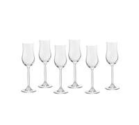 ECHTWERK Set di 6 bicchieri da grappa, 120 ml, robusti bicchieri da liquore a forma di tulipano, con manico lungo, per digestivi e formaggio, lavabili in lavastoviglie, 19,3 x 5,2
