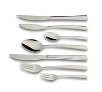 ECHTWERK - Set di Posate Bali, Acciaio Inox 18/10, 42 Pezzi, Argento, 26,6 x 13,4 x 10 cm