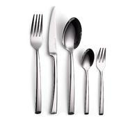 ECHTWERK Set di posate da tavola Avelino, argento Edition, 20 pezzi, posate per fino a 4 persone, in acciaio inox 18/10, lucido, di alta qualità, per tavolo da pranzo, decorazione da tavolo per