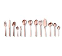 ECHTWERK EW-BS-6830B Avelino Bronze Edition, PVD Opaco, 68 Pezzi, per Fino a 12 Persone, portate, in Acciaio Inox 18/10, Set di Posate di Alta qualità, con Cassetta, Inossidabile