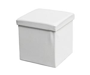 ECHTWERK Sgabello, Storecube, Sgabello Imbottito con vano portaoggetti, Contenitore Pieghevole, Sgabello, Pieghevole, Funzione tavolino, Coperchio Rimovibile, Circa 38 x 38 x 38 cm