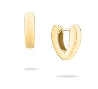ECHTZEIT The Modern Basic - Orecchini a cerchio in acciaio INOX, lunghezza 1,9 cm, 1,9 cm, Acciaio inossidabile, Nessuna pietra preziosa