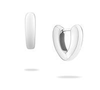 ECHTZEIT The Modern Basic - Orecchini a cerchio in acciaio INOX, lunghezza 1,9 cm, 1,9 cm, Acciaio inossidabile, Nessuna pietra preziosa