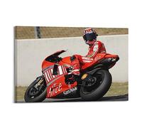 ECHUN Poster su tela per Casey Stoner Ducati Race Bike decorativo da parete e quadro artistico 60 x 90 cm