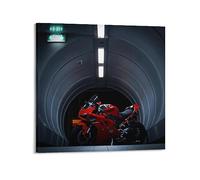 ECHUN Poster su tela per Ducati Panigale V4 Sport Bike decorativo da parete e quadro artistico, 40 x 40 cm