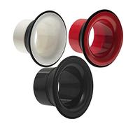 Echwave 1 set per grancassa Booster Drum Circle Unstruments Accessori per batteria con protezione per foro porta nera, testa per con foro per microfono