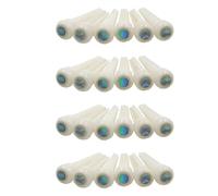 Echwave 24 X Guitar Bone Bridge Pin con posizione Abalone Dot da 5,3 mm per le parti acustiche