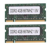 Echwave 2PCS DDR2 4GB Laptop RAM Memory 667Mhz PC2 5300 SODIMM 1.8V 200 Pin per AMD Laptop Memory